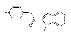 1-methyl-N-pyridin-4-ylindole-2-carboxamide Structure