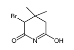 3-bromo-4,4-dimethylpiperidine-2,6-dione Structure