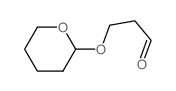 3-(oxan-2-yloxy)propanal Structure