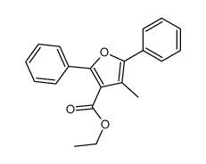 ethyl 4-methyl-2,5-diphenylfuran-3-carboxylate结构式