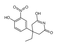 4-ethyl-4-(4-hydroxy-3-nitrophenyl)piperidine-2,6-dione Structure