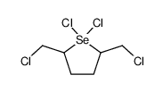 1.1-Dichloro-2.5-bis(chloromethyl)selenolane结构式