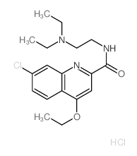 7-chloro-N-(2-diethylaminoethyl)-4-ethoxy-quinoline-2-carboxamide Structure