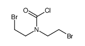 N,N-bis(2-bromoethyl)carbamoyl chloride结构式