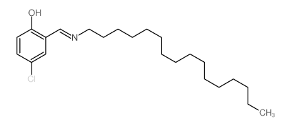 Phenol,4-chloro-2-[(hexadecylimino)methyl]-结构式