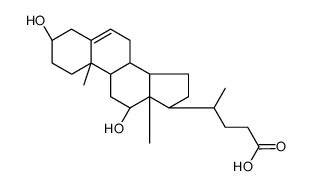 3,12-dihydroxy-5-cholenoic acid结构式