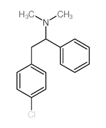 2-(4-chlorophenyl)-N,N-dimethyl-1-phenyl-ethanamine结构式