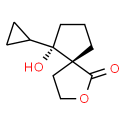 2-Oxaspiro[4.4]nonan-1-one,6-cyclopropyl-6-hydroxy-,(5R,6S)-rel-(9CI)结构式