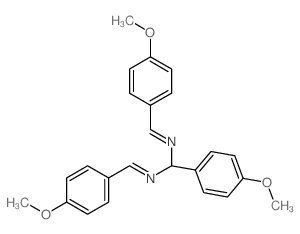 Methanediamine,1-(4-methoxyphenyl)-N,N'-bis[(4-methoxyphenyl)methylene]-结构式