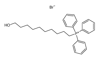 (10-Hydroxydecyl)-triohenylphosphonium-bromid结构式