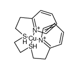 {Cu(II)(1,8-bis(2-pyridyl)-3,6-dithiaoctane)}(2+)结构式