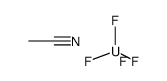 uranium tetrafluoride * acetonitrile Structure