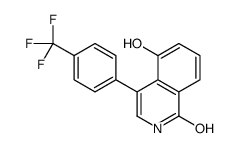 5-hydroxy-4-[4-(trifluoromethyl)phenyl]-2H-isoquinolin-1-one结构式