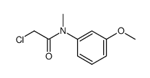 N-chloroacetyl-N-methyl-m-anisidine Structure