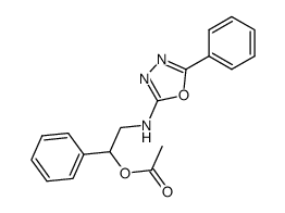 1-acetoxy-1-phenyl-2-(5-phenyl-[1,3,4]oxadiazol-2-ylamino)-ethane Structure
