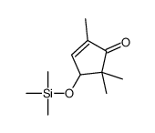 2,5,5-trimethyl-4-trimethylsilyloxycyclopent-2-en-1-one结构式