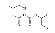 (2-chloro-1-fluoroethoxy)-[(2-chloro-1-fluoroethoxy)-oxophosphaniumyl]oxy-oxophosphanium Structure