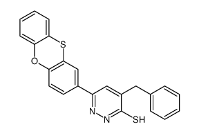 5-benzyl-3-phenoxathiin-2-yl-1H-pyridazine-6-thione Structure