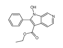 ethyl 1-hydroxy-2-phenylpyrrolo[2,3-c]pyridine-3-carboxylate Structure