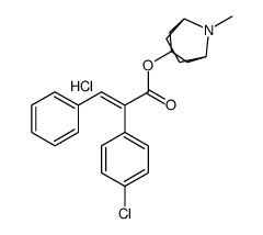 (8-methyl-8-azoniabicyclo[3.2.1]octan-3-yl) (E)-2-(4-chlorophenyl)-3-phenylprop-2-enoate,chloride结构式
