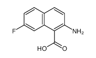 1-Naphthalenecarboxylicacid,2-amino-7-fluoro-(9CI) Structure