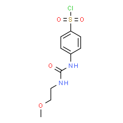 4-[3-(2-METHOXY-ETHYL)-UREIDO]BENZENESULFONYL CHLORIDE Structure