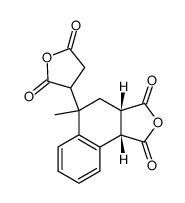 4-(2,5-Dioxotetrahydrofur-3-yl)-4-methyl-1,2,3,4-tetrahydronaphthalene-1,2-dicarboxylic anhydride结构式