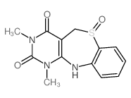 Pyrimido[5,4-c][1,5]benzothiazepine-2,4(1H,3H)-dione,5,11-dihydro-1,3-dimethyl-, 6-oxide结构式