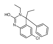 6-chloro-3,4-diethyl-4-phenyl-1H-quinazolin-2-one Structure