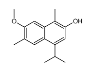 7-methoxy-1,6-dimethyl-4-propan-2-ylnaphthalen-2-ol结构式