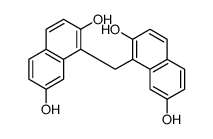1-[(2,7-dihydroxynaphthalen-1-yl)methyl]naphthalene-2,7-diol结构式