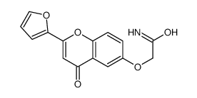 2-[2-(furan-2-yl)-4-oxochromen-6-yl]oxyacetamide Structure