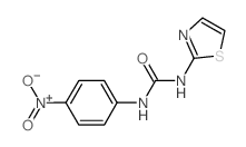 Urea, N-(4-nitrophenyl)-N-2-thiazolyl- Structure