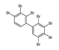 1,2,3,4-tetrabromo-5-(2,3,4-tribromophenyl)benzene Structure