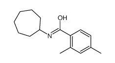 Benzamide, N-cycloheptyl-2,4-dimethyl- (9CI) structure