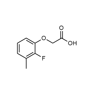 2-(2-氟-3-甲基苯氧基)乙酸-结构式