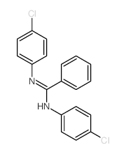 Benzenecarboximidamide,N,N'-bis(4-chlorophenyl)- structure