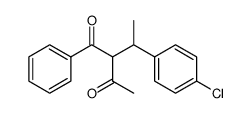 2-(1-(4-chlorophenyl)ethyl)-1-phenylbutane-1,3-dione structure