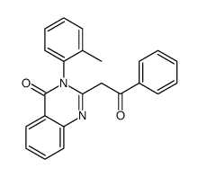 3-(2-methylphenyl)-2-phenacylquinazolin-4-one结构式