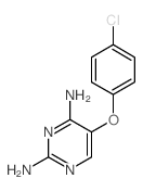 Pyrimidine, 2,4-diamino-5-(p-chlorophenoxy)-结构式