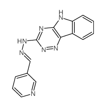 Nicotinaldehyde 5H-(1,2,4)triazino(5,6-b)indol-3-ylhydrazone结构式