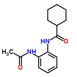 Cyclohexanecarboxamide, N-[2-(acetylamino)phenyl]- (9CI) Structure