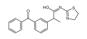 2-(3-Benzoylphenyl)-N-(4,5-dihydrothiazol-2-yl)propionamide Structure