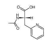 Nα-acetyl-β-(2-pyridyl)-L-alanine结构式