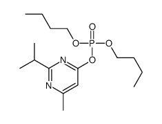 dibutyl (6-methyl-2-propan-2-ylpyrimidin-4-yl) phosphate结构式