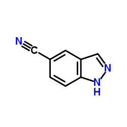 吲唑-5-甲腈结构式