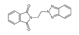 2-(2-(2H-benzo[d][1,2,3]triazol-2-yl)ethyl)isoindoline-1,3-dione结构式
