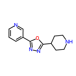 3-(5-Piperidin-4-yl-[1,3,4]oxadiazol-2-yl)-pyridine Structure