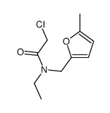 2-chloro-N-ethyl-N-[(5-methylfuran-2-yl)methyl]acetamide Structure