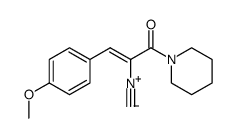 (Z)-2-isocyano-3-(4-methoxyphenyl)-1-(piperidin-1-yl)prop-2-en-1-one Structure